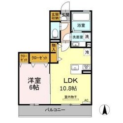 下上島 徒歩4分 3階の物件間取画像